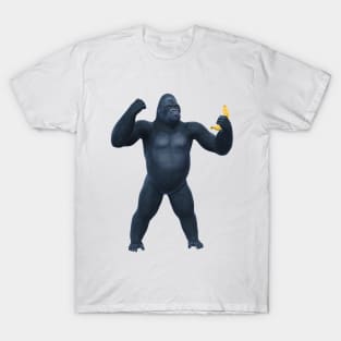 Gorilla Holding Banana T-Shirt